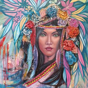 Amazona. 92 x 73 cm.
