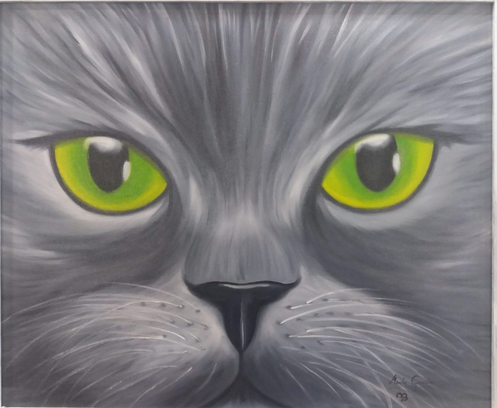Mirada felina 65X54 OLEO SOBRE LIENZO 400 E scaled e1785432315914